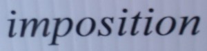 Imposition